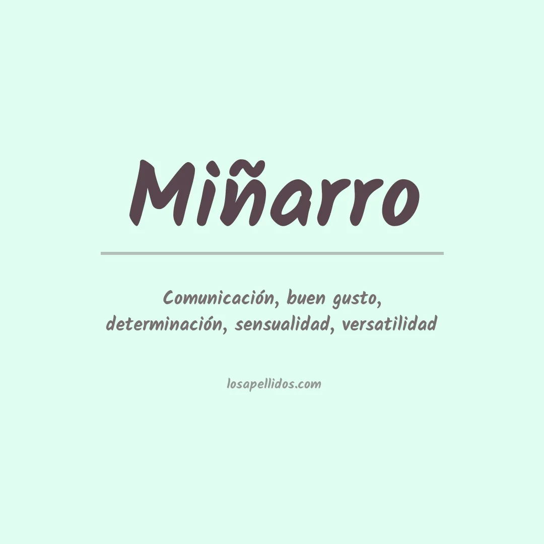 Apellido Miñarro