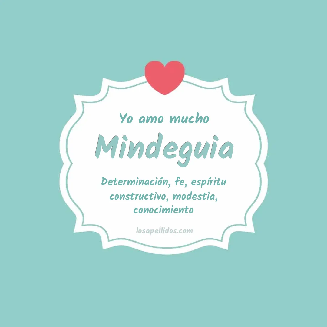 Yo amo mucho Mindeguia