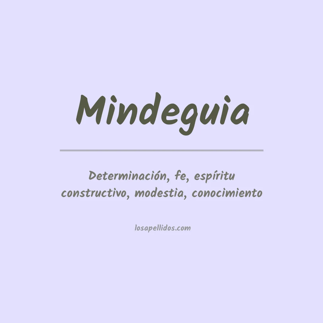 Apellido Mindeguia