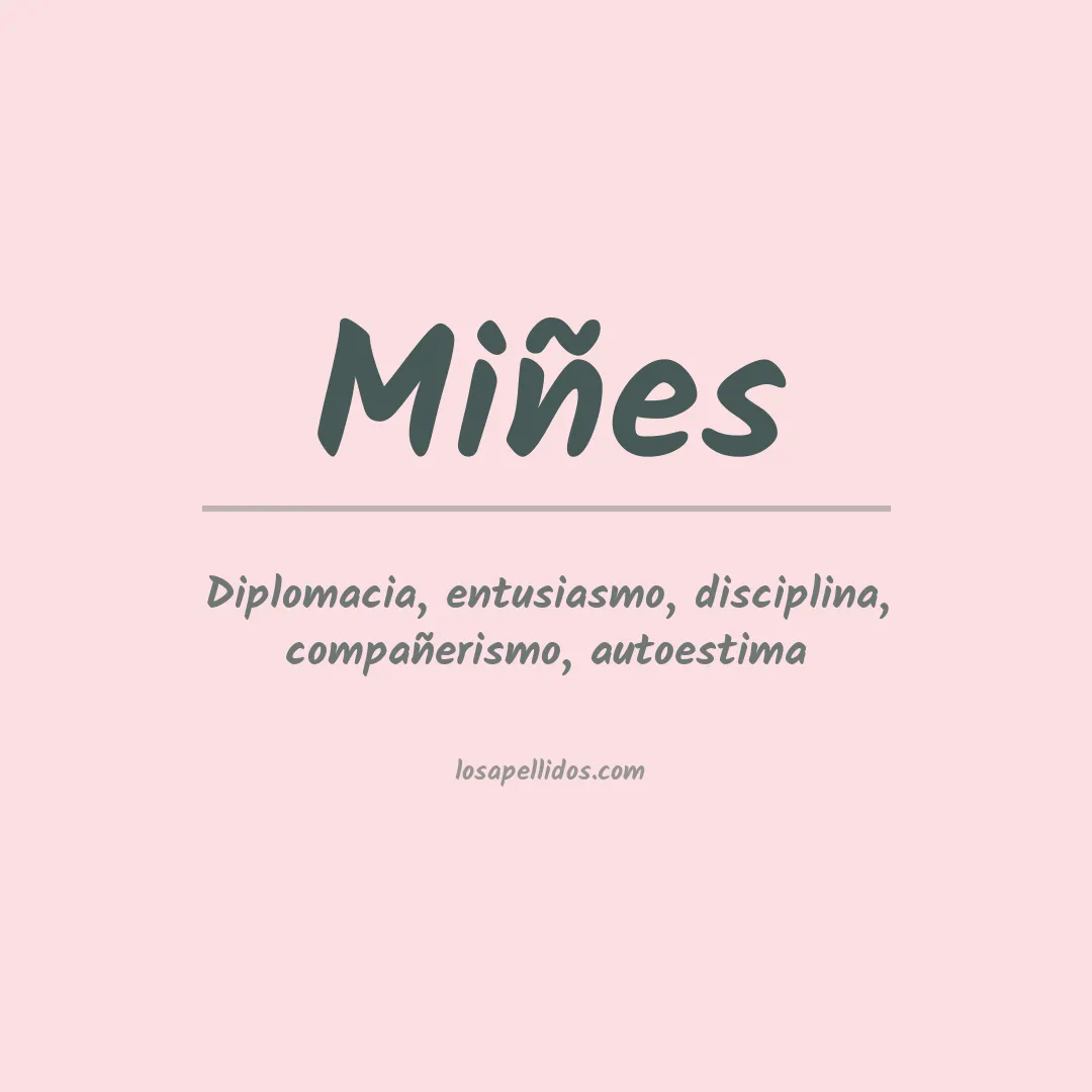 Apellido Miñes