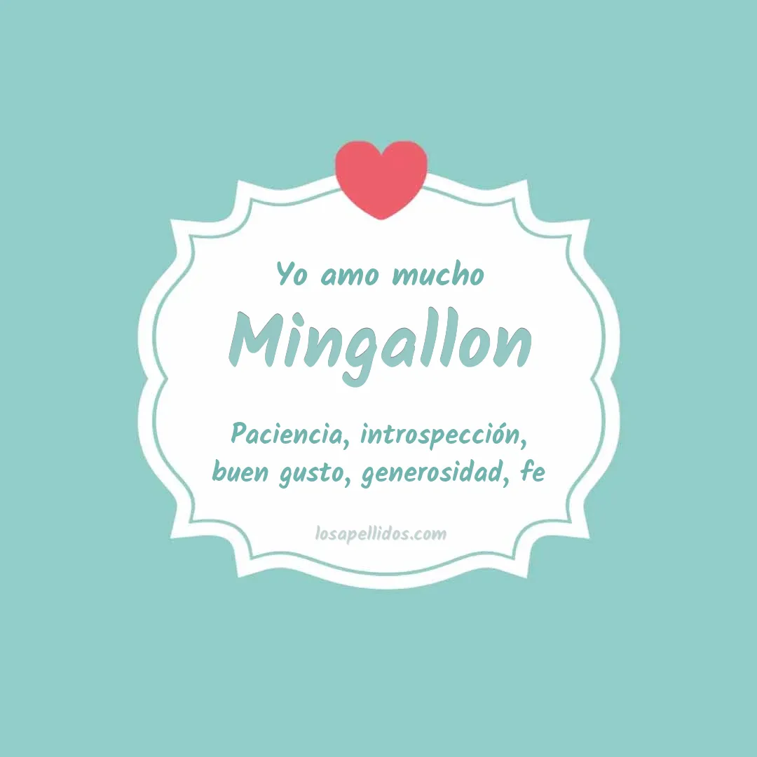 Yo amo mucho Mingallon