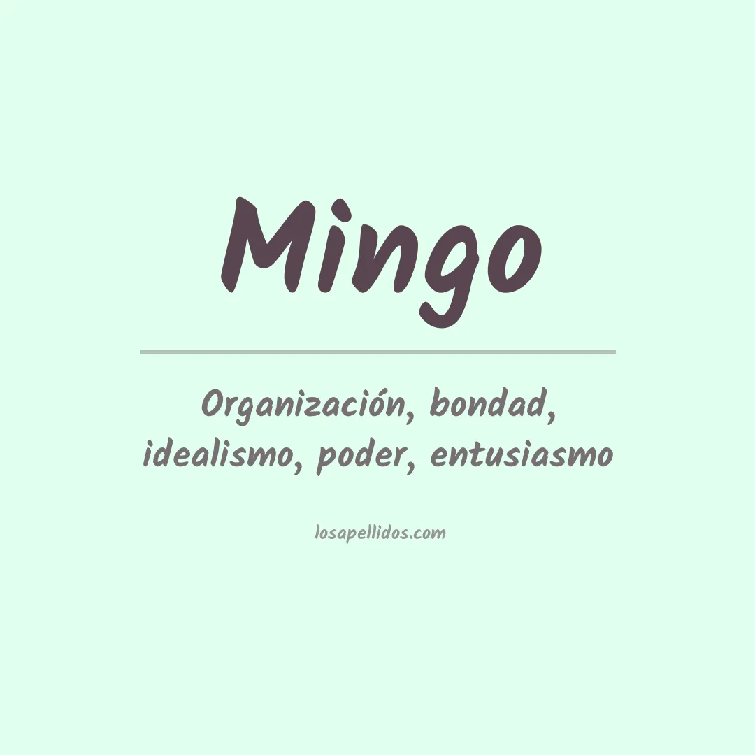 Apellido Mingo