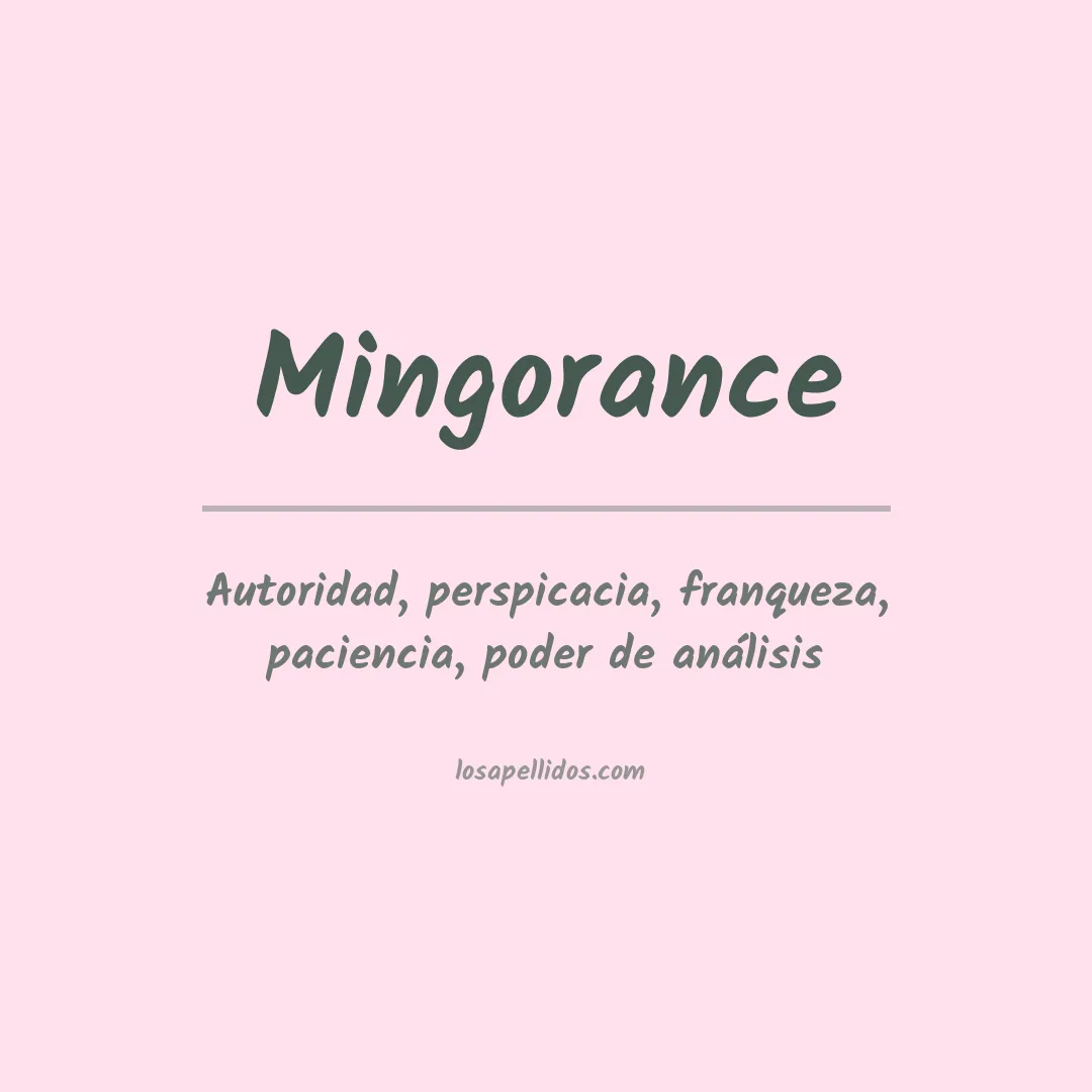 Apellido Mingorance