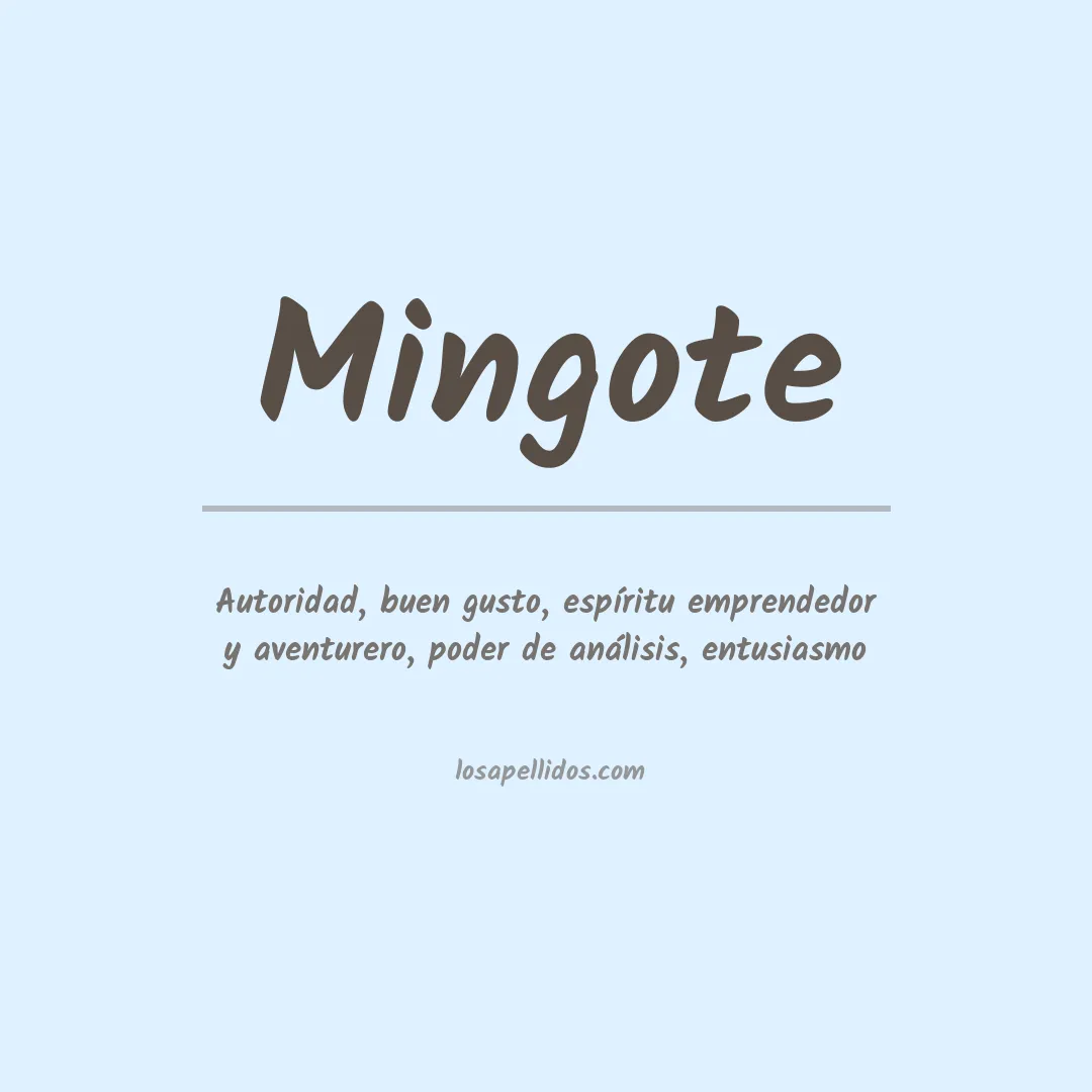 Apellido Mingote