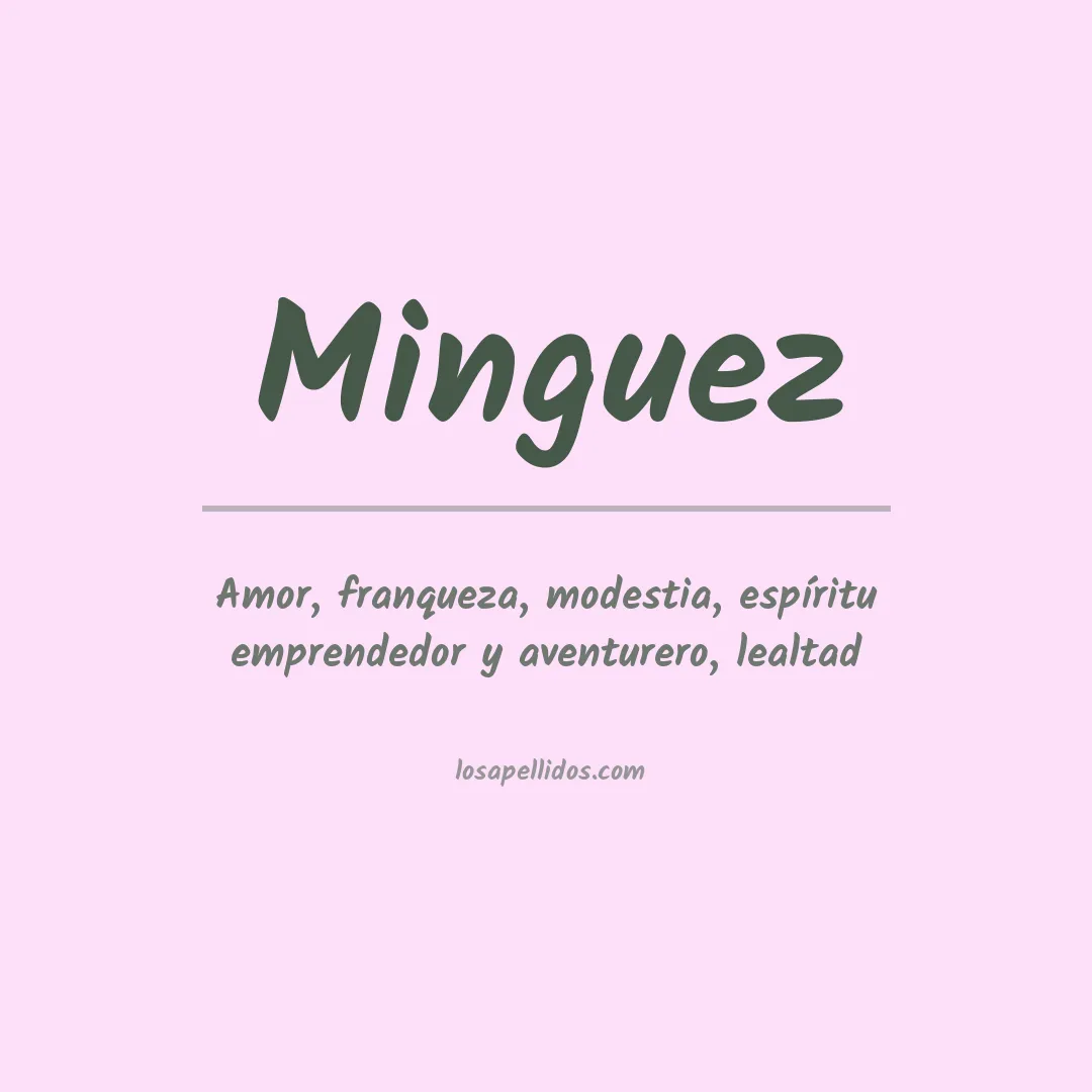 Apellido Minguez