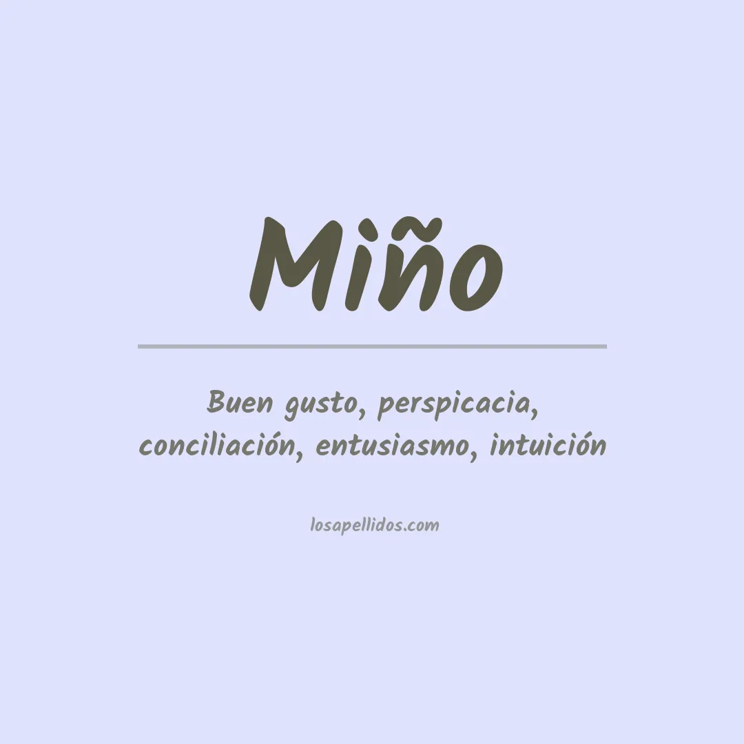 Apellido Miño