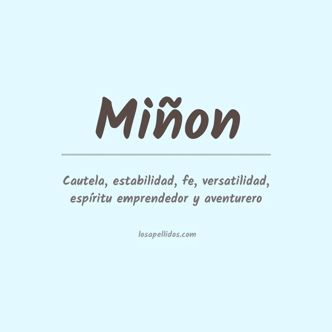 Apellido Miñon
