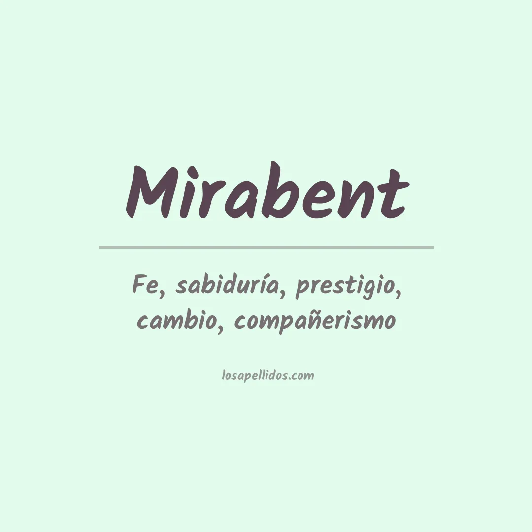 Apellido Mirabent