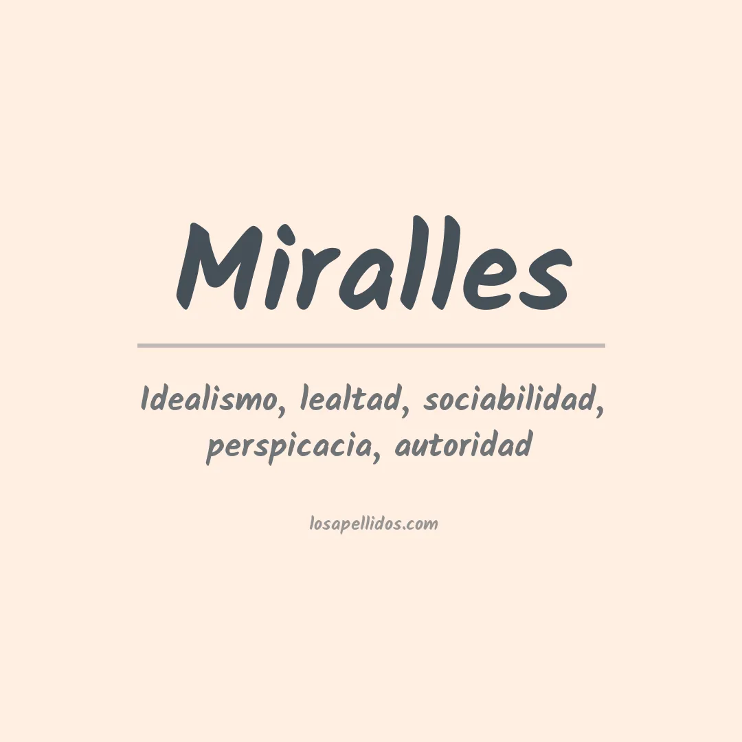 Apellido Miralles