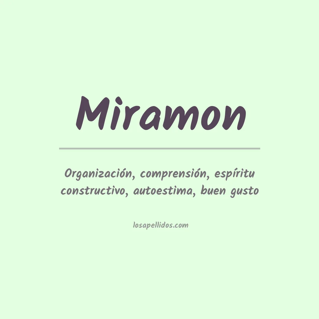 Apellido Miramón