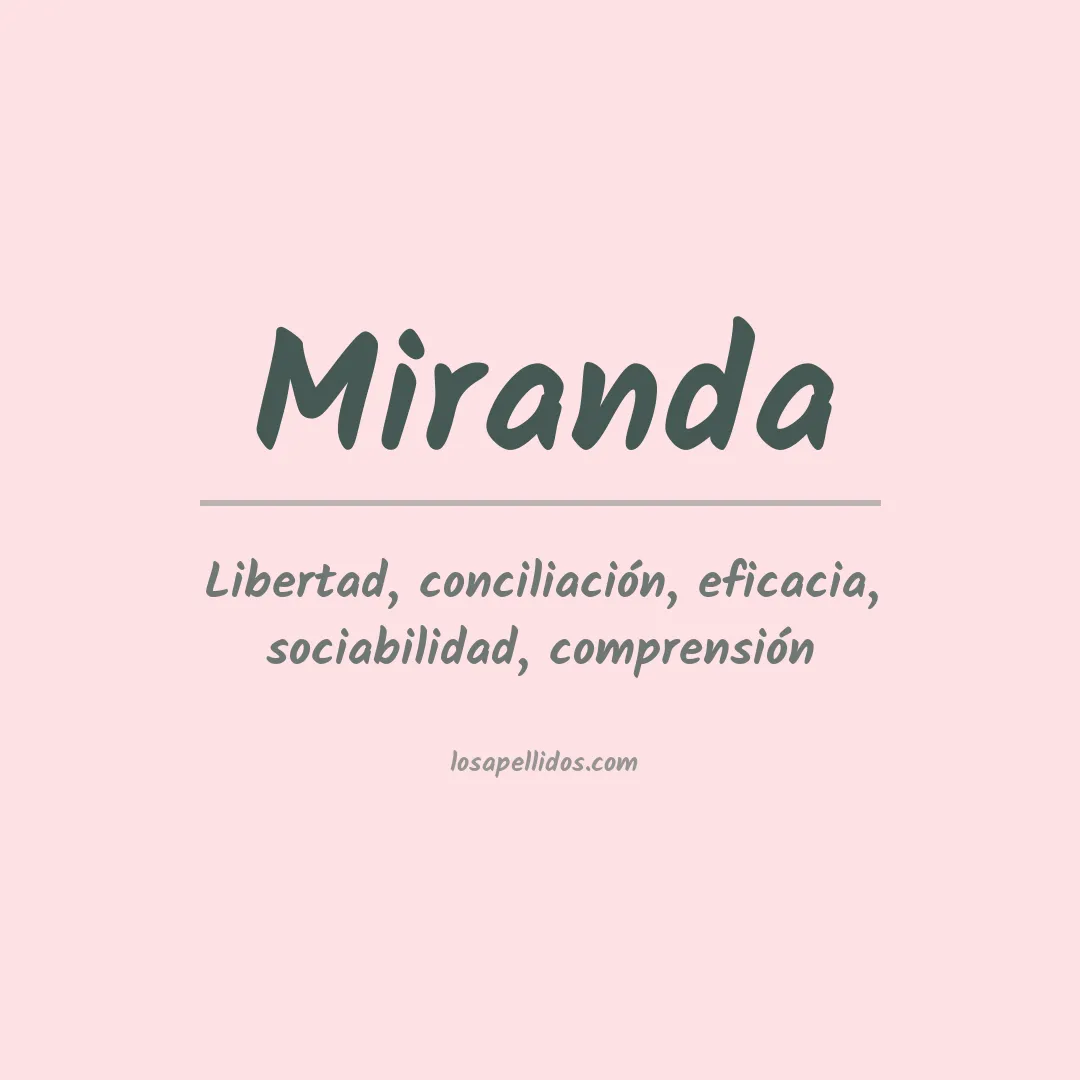 Apellido Miranda