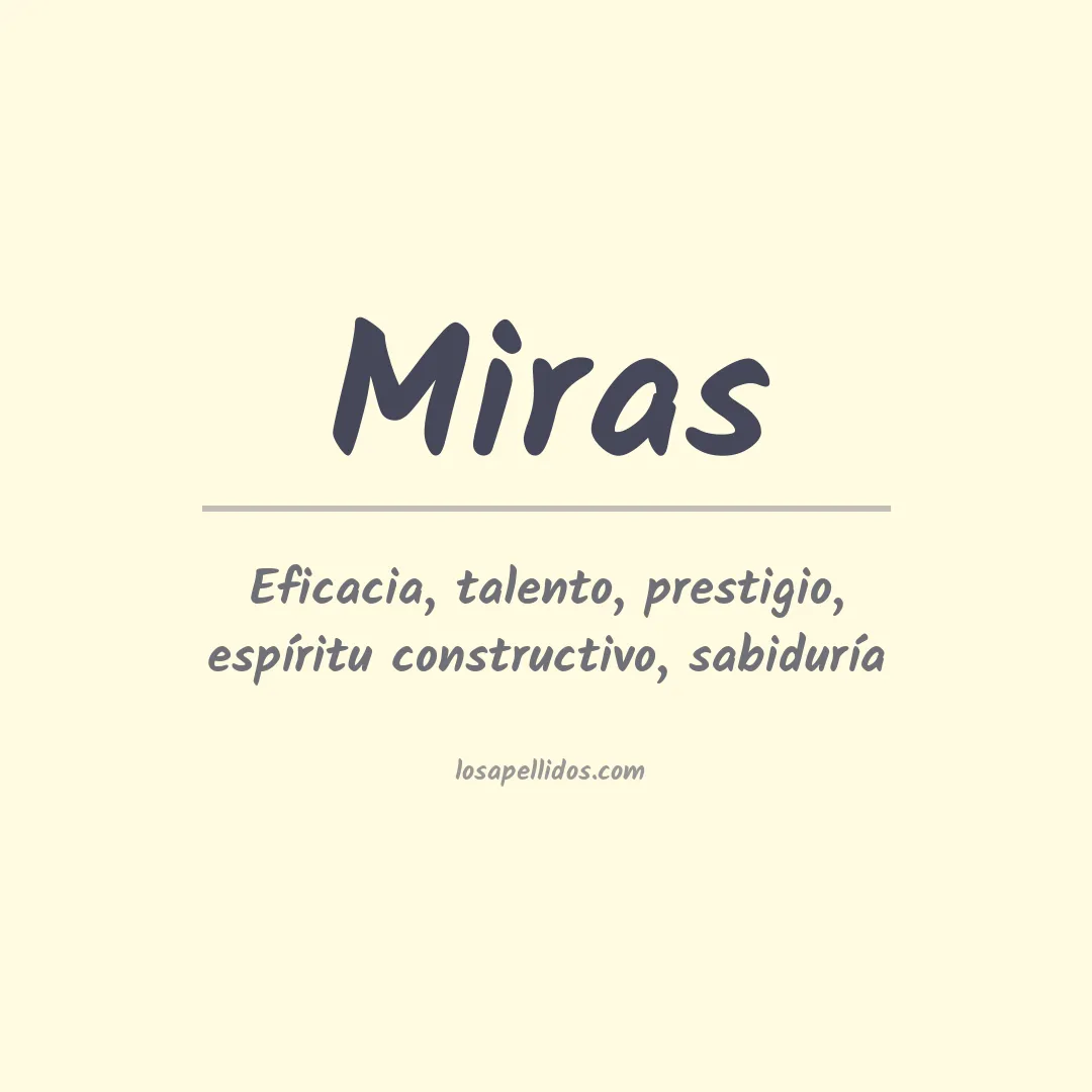 Apellido Miras