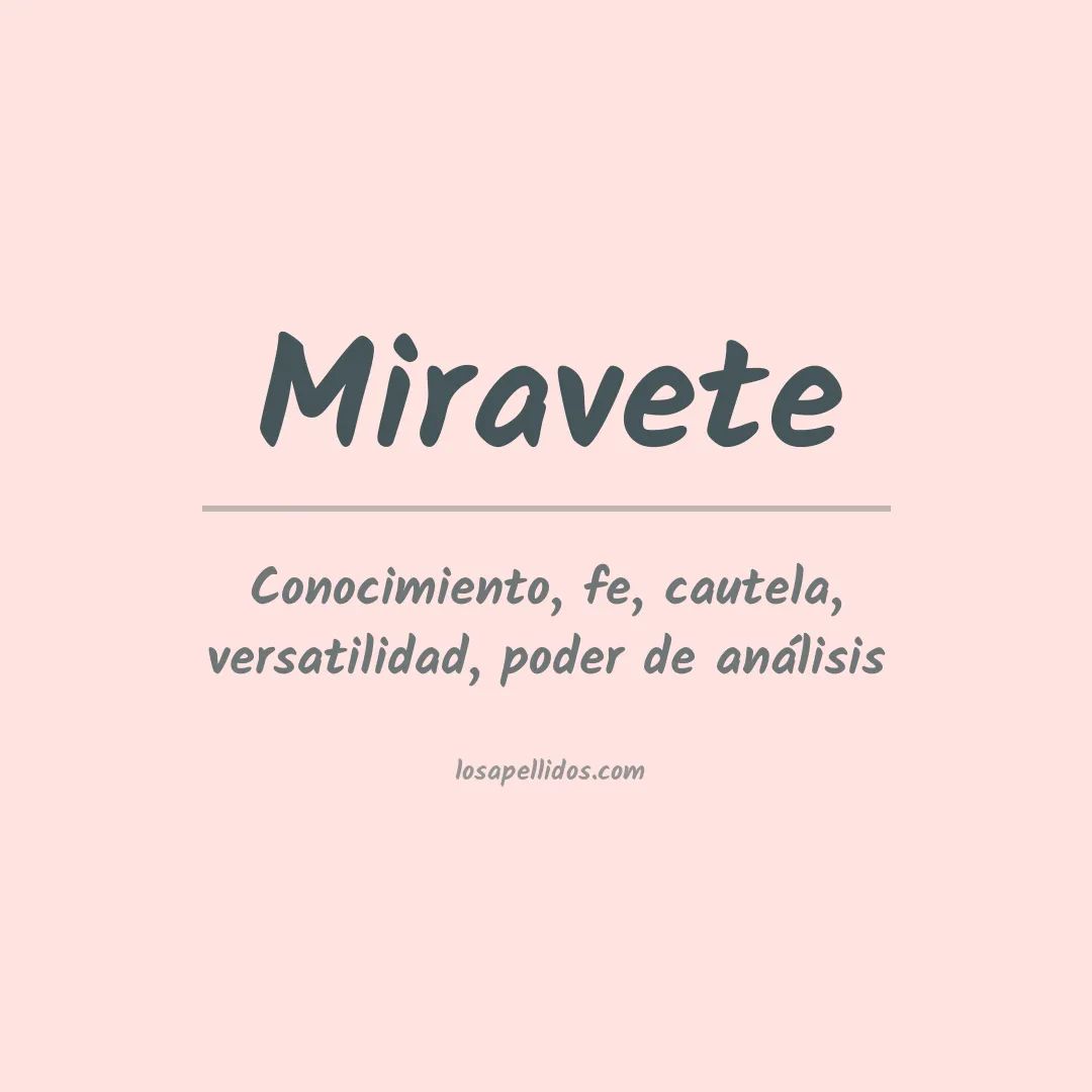 Apellido Miravete