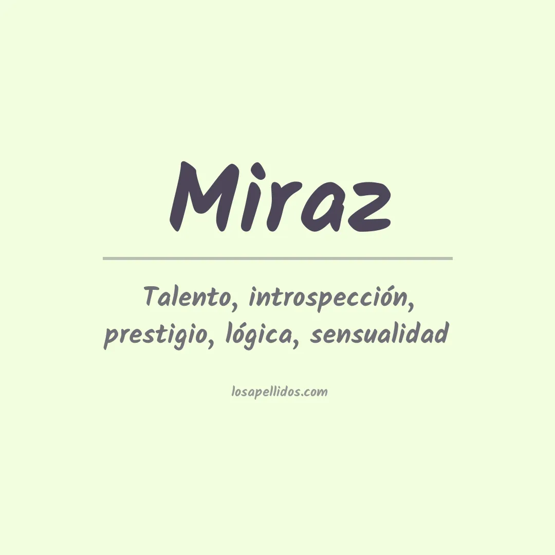 Apellido Miraz