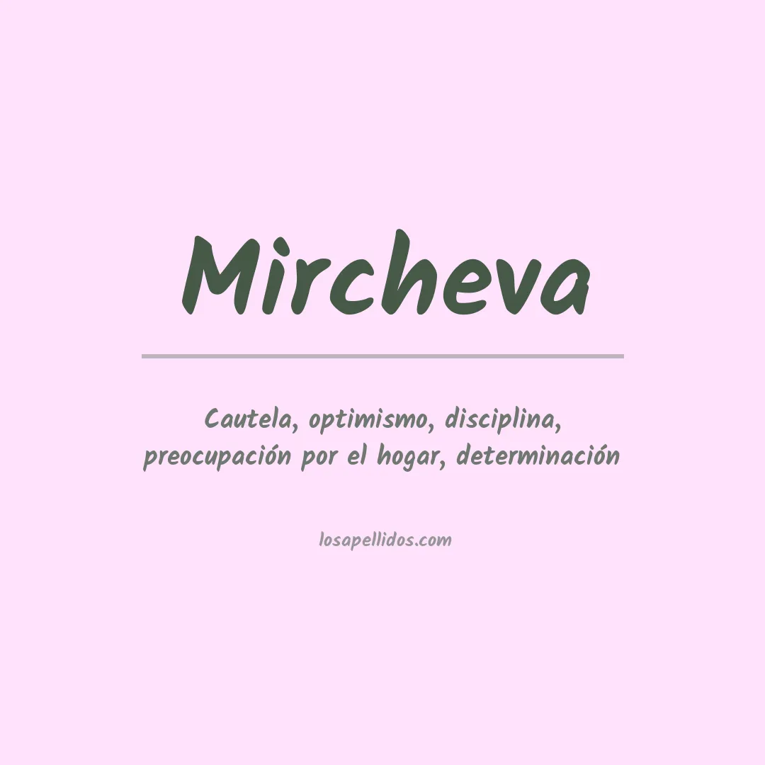 Apellido Mircheva