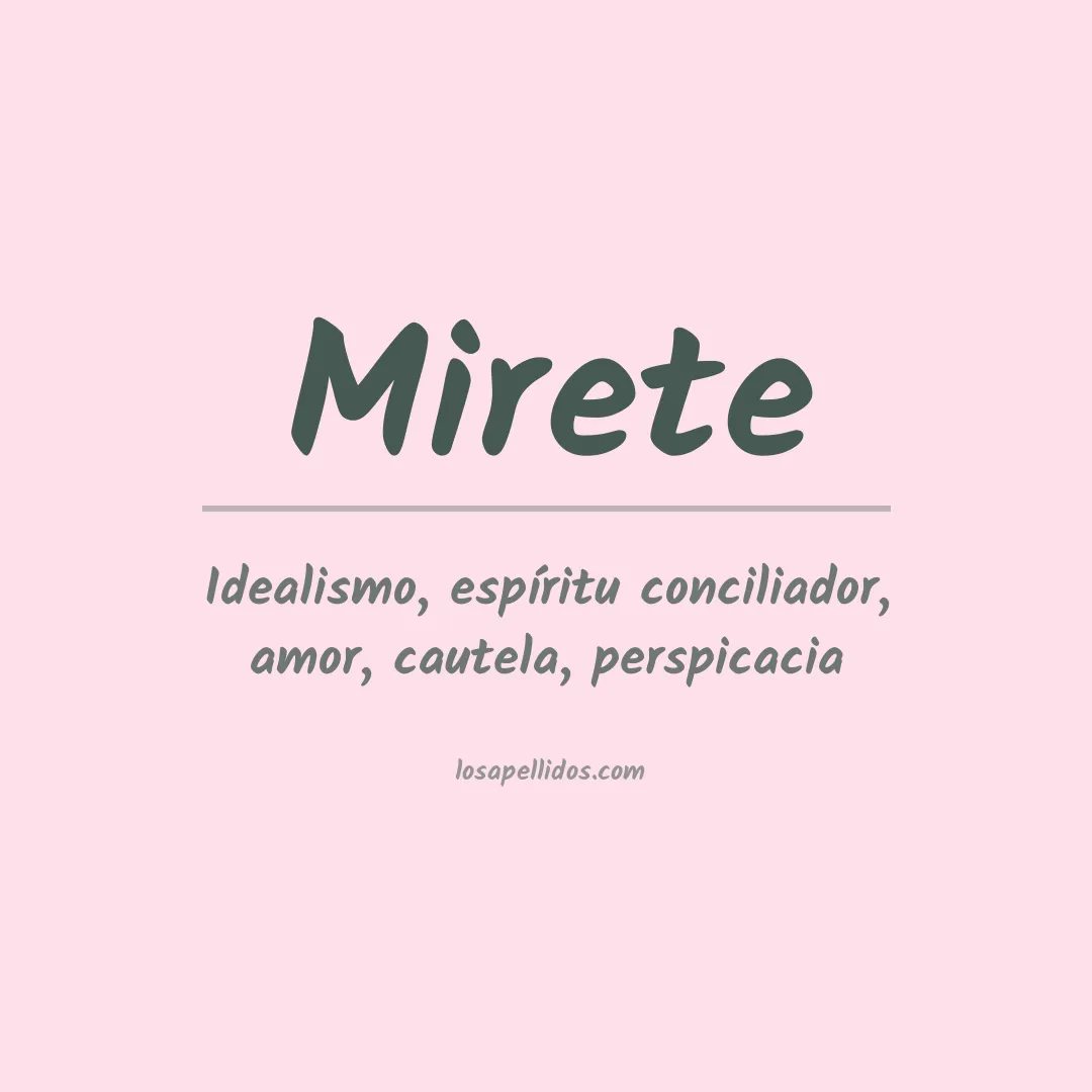 Apellido Mirete