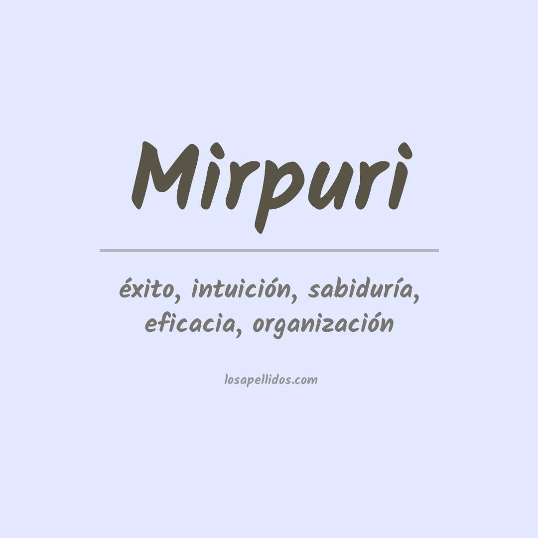 Apellido Mirpuri