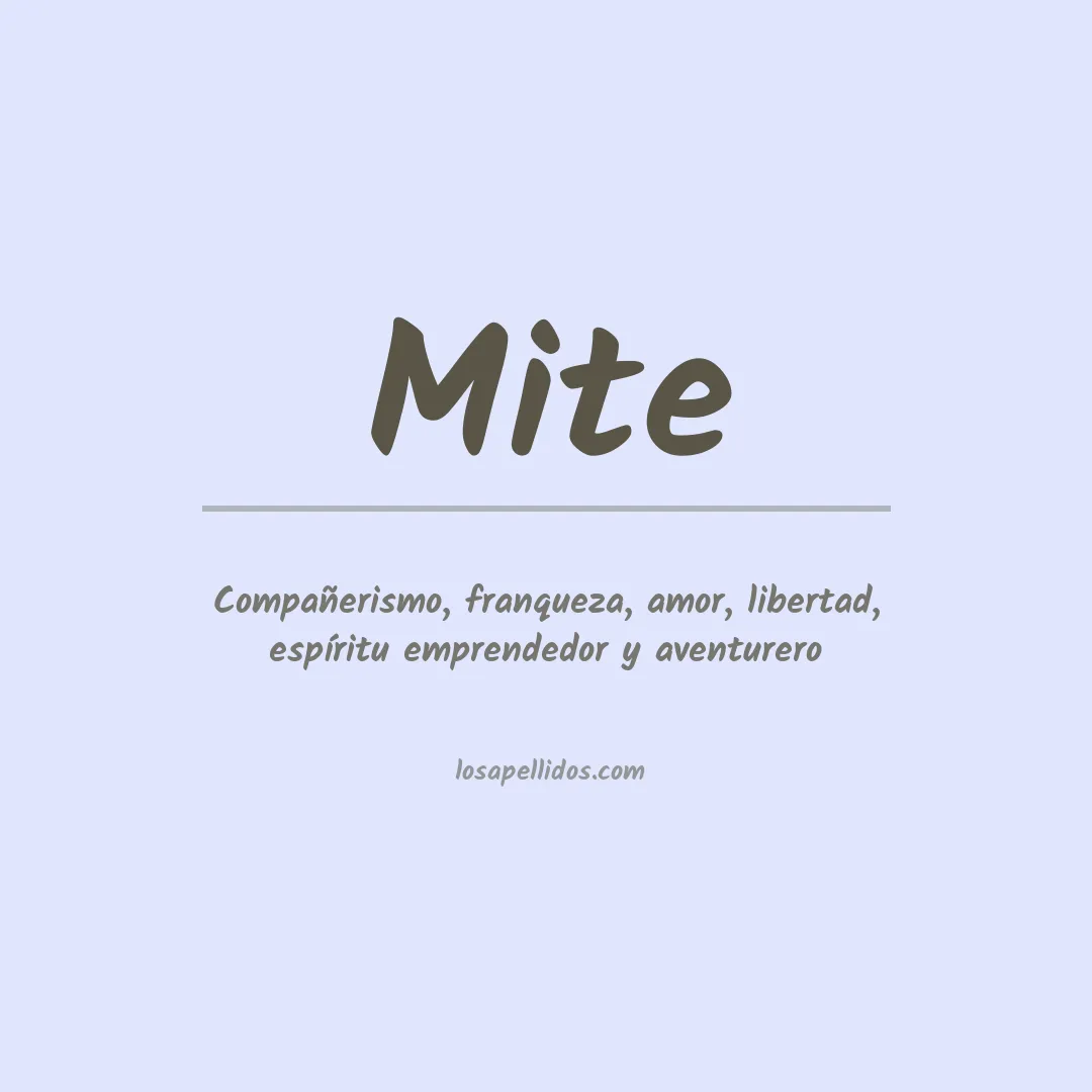 Apellido Mite