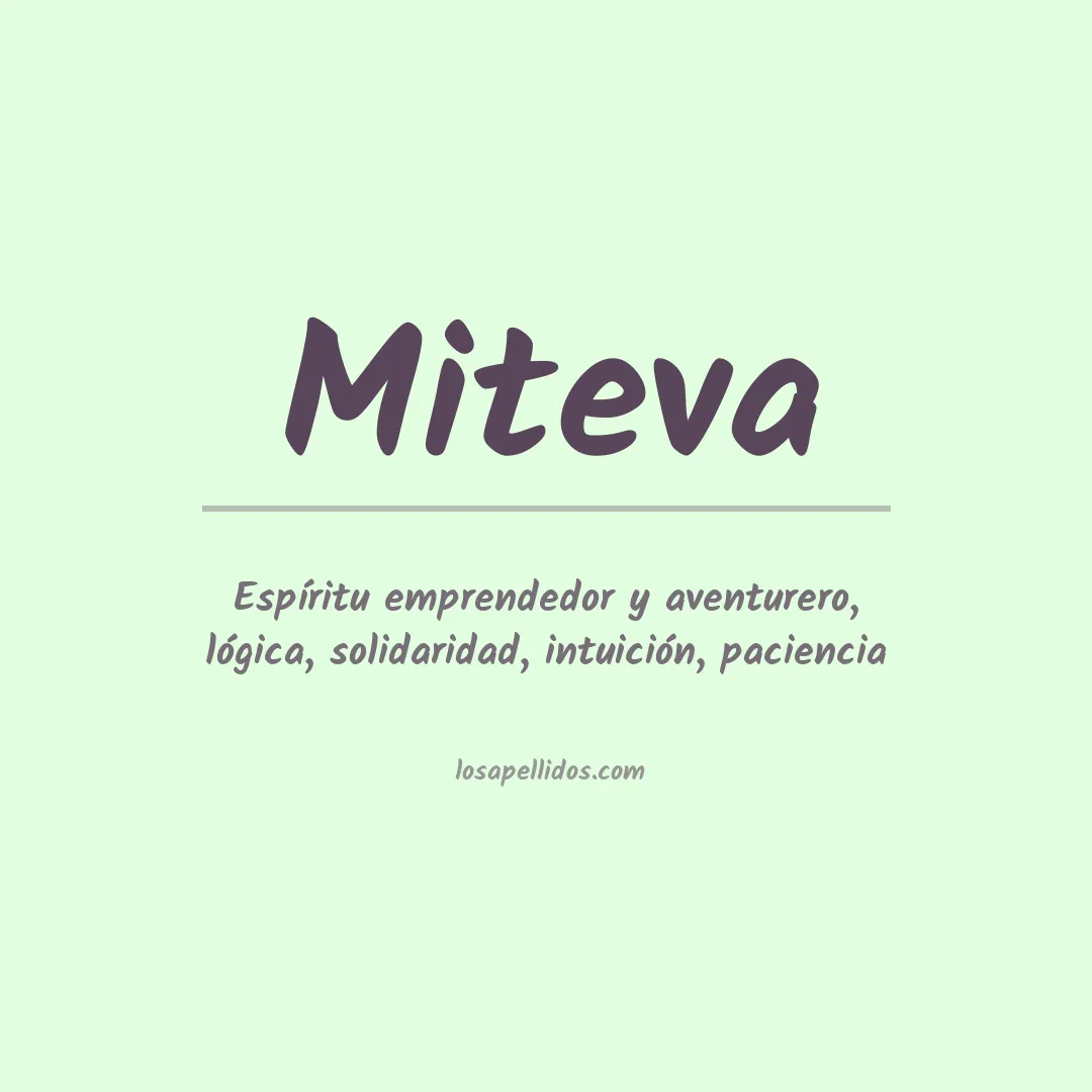 Apellido Miteva