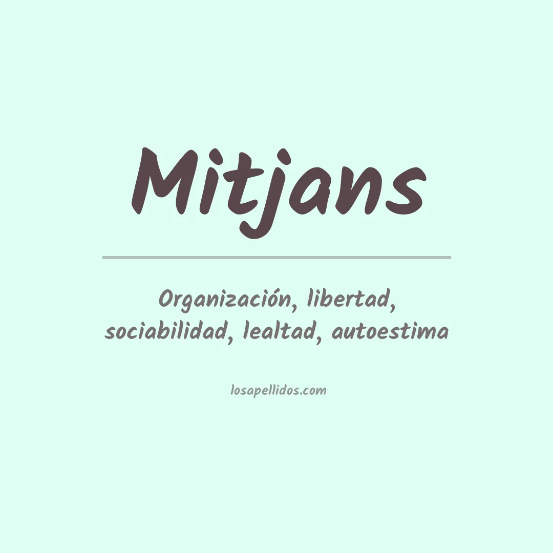 Apellido Mitjans