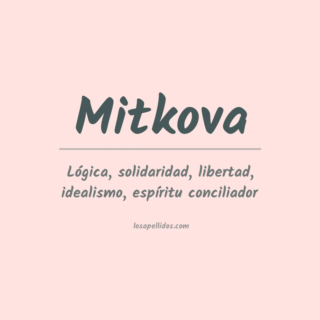 Apellido Mitkova