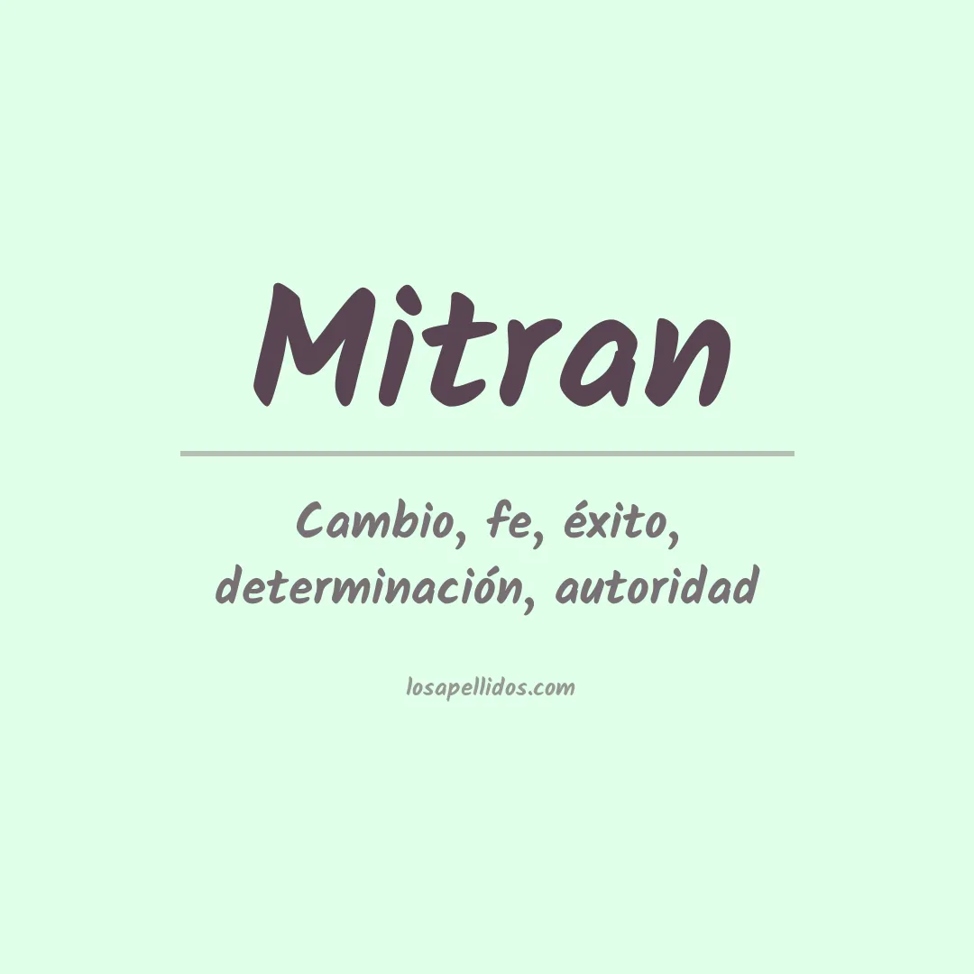 Apellido Mitran