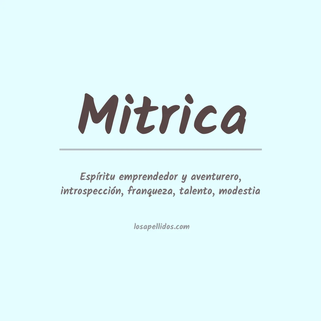 Apellido Mitrica