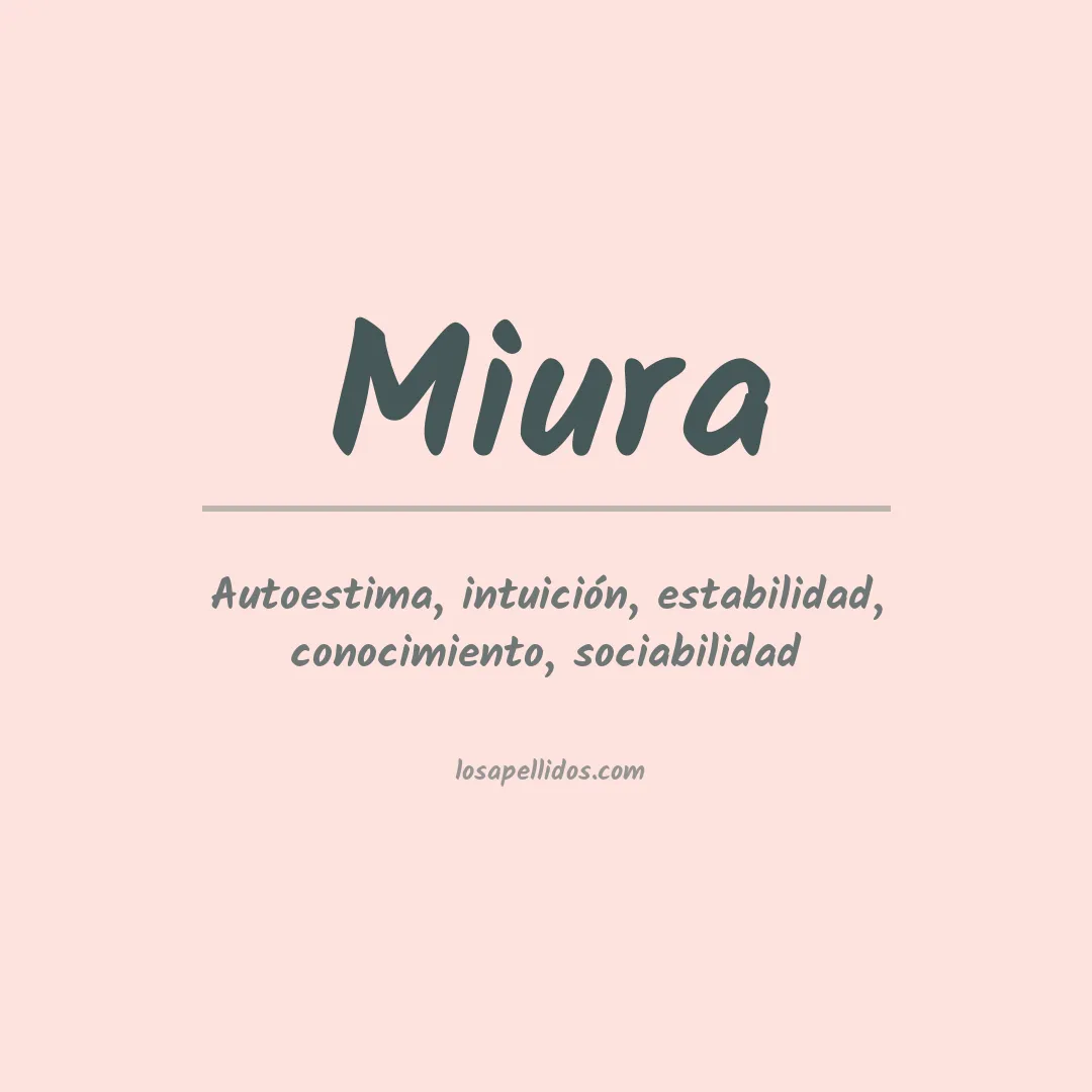 Apellido Miura