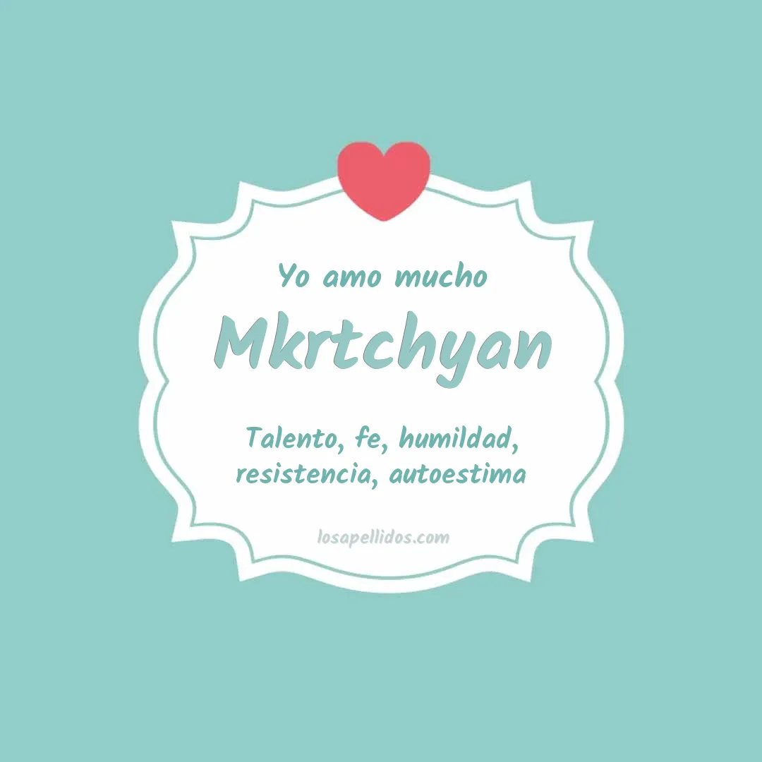 Yo amo mucho Mkrtchyan