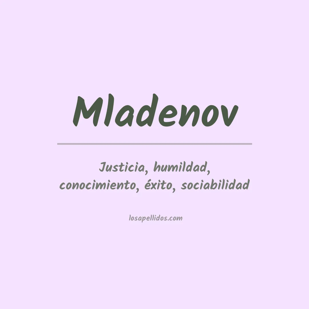 Apellido Mladenov