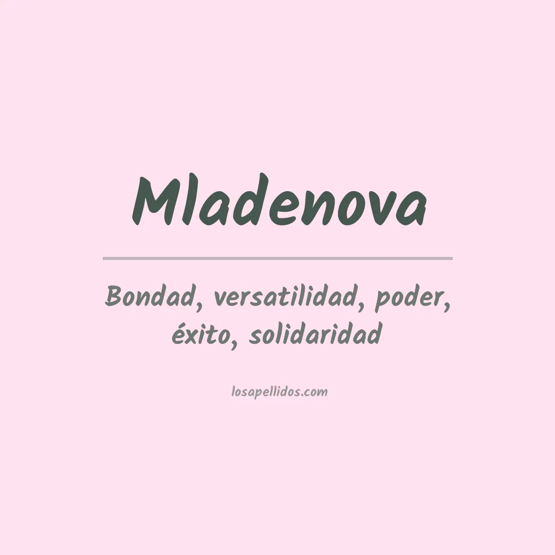 Apellido Mladenova