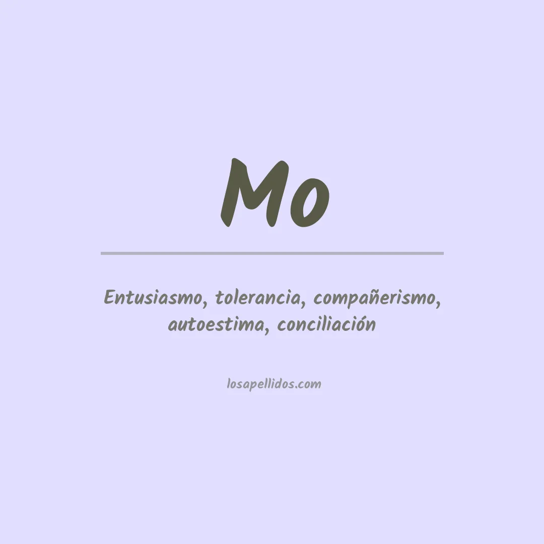 Apellido Mo