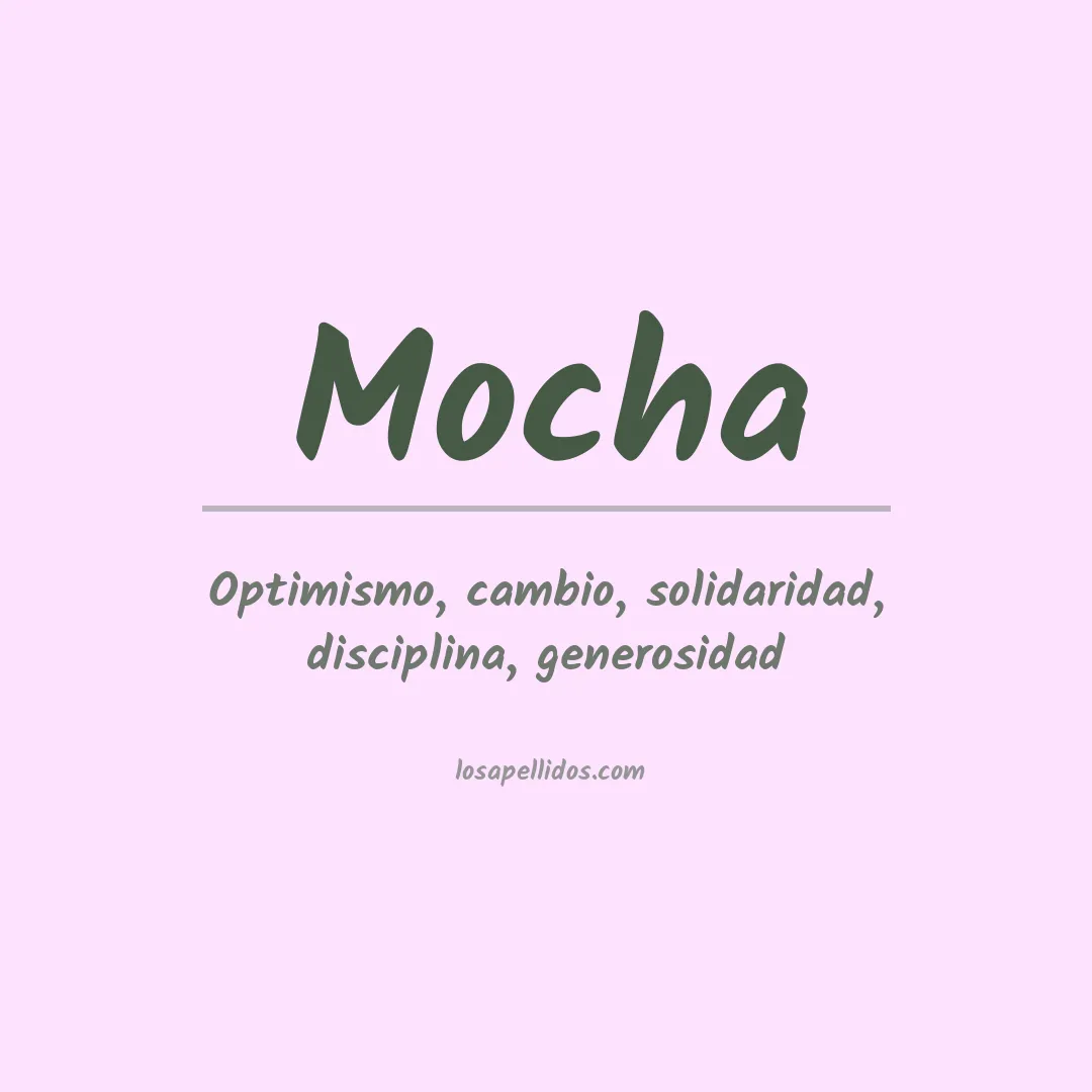 Apellido Mocha