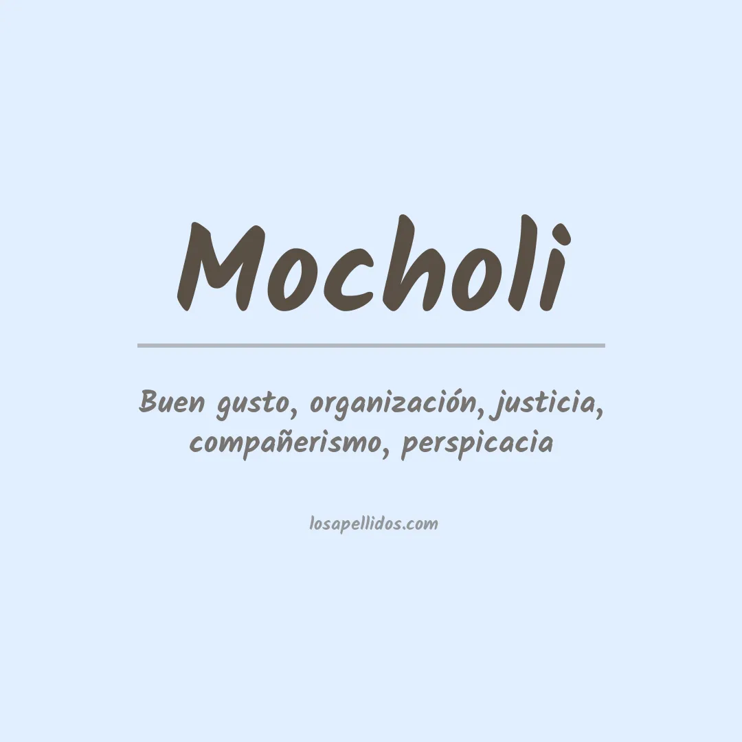 Apellido Mocholi