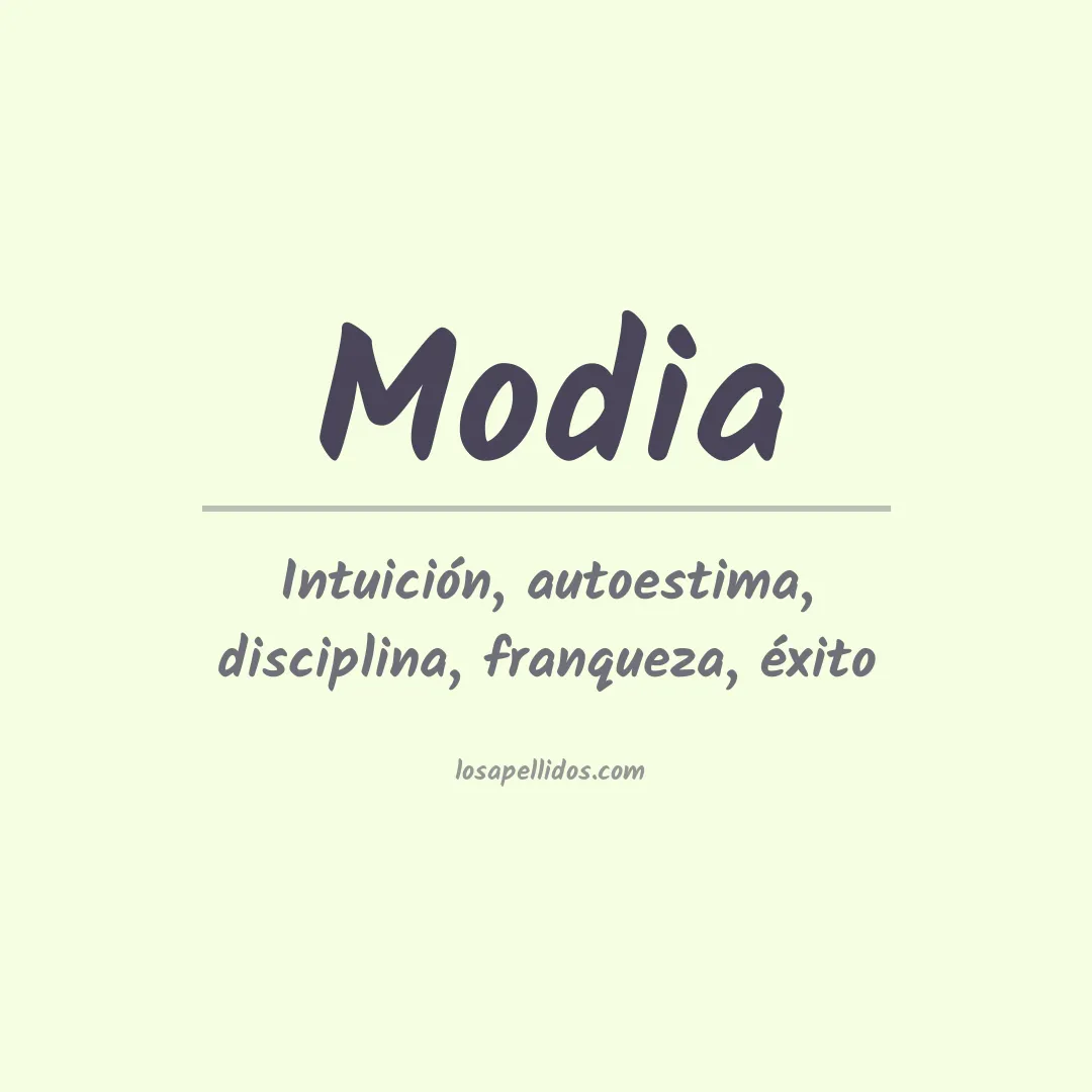 Apellido Modia