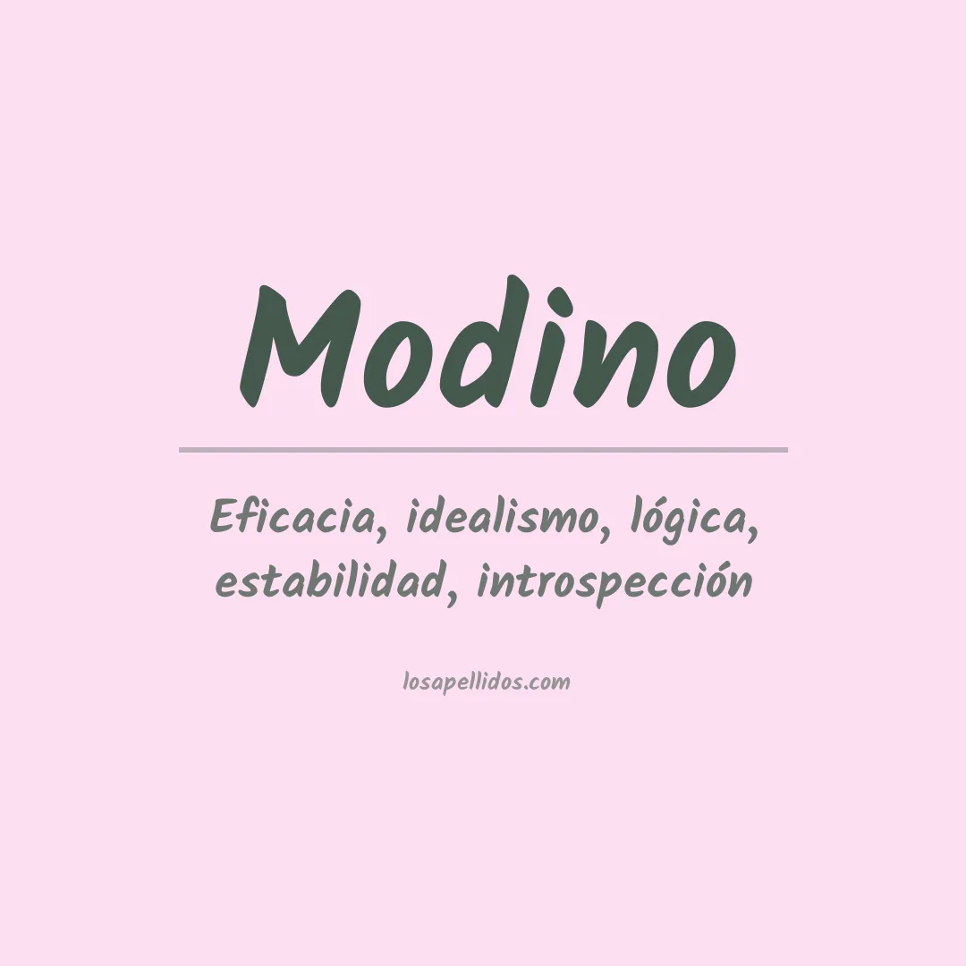 Apellido Modino