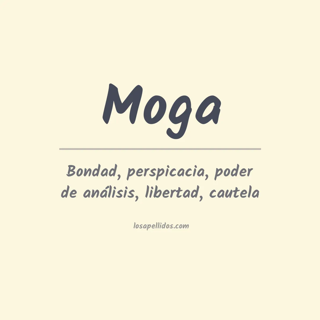 Significado del Apellido Moga