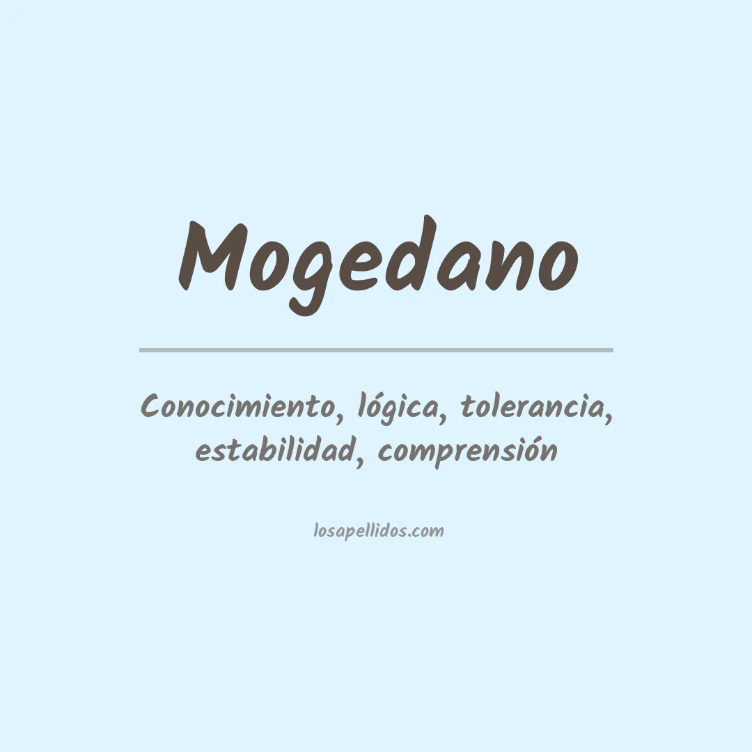 Significado del Apellido Mogedano
