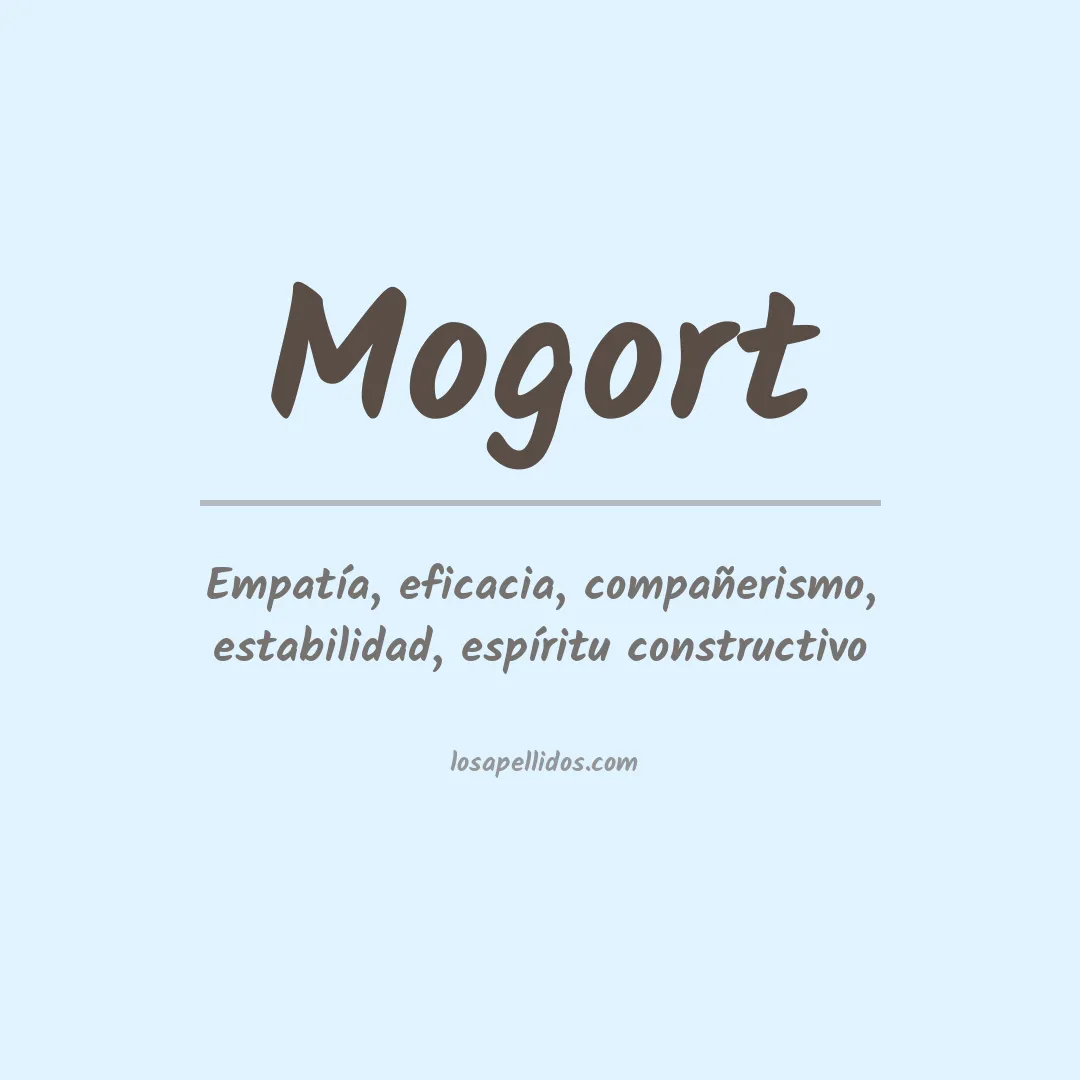 Significado del Apellido Mogort
