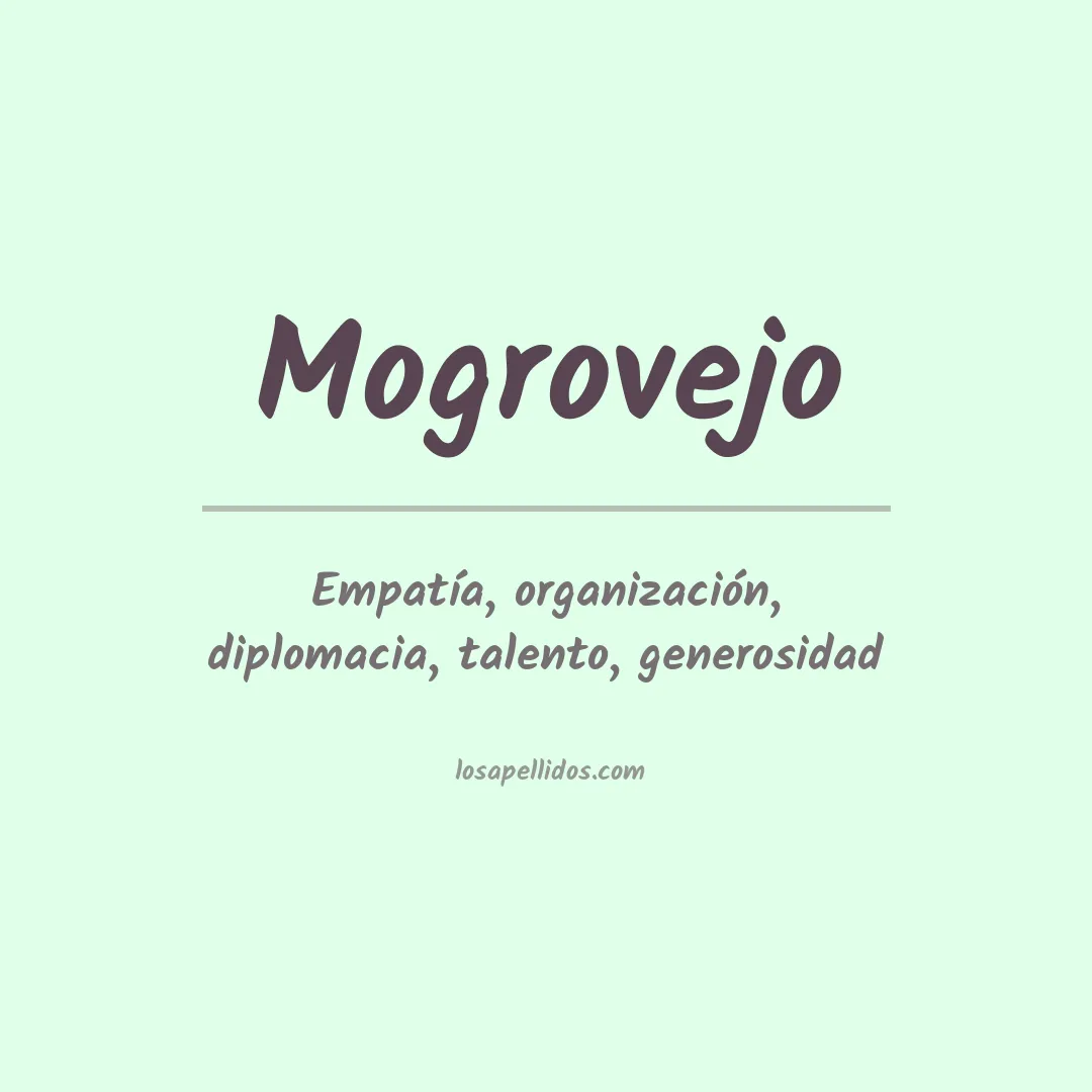 Significado del Apellido Mogrovejo