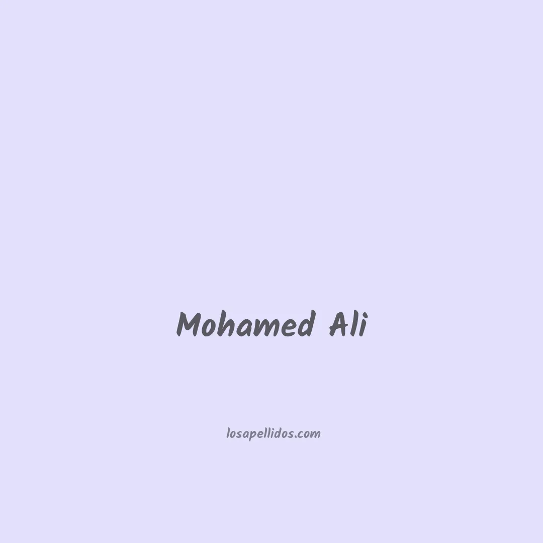 Mohamed ali en chino