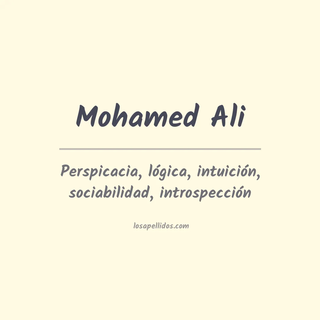Apellido Mohamed ali
