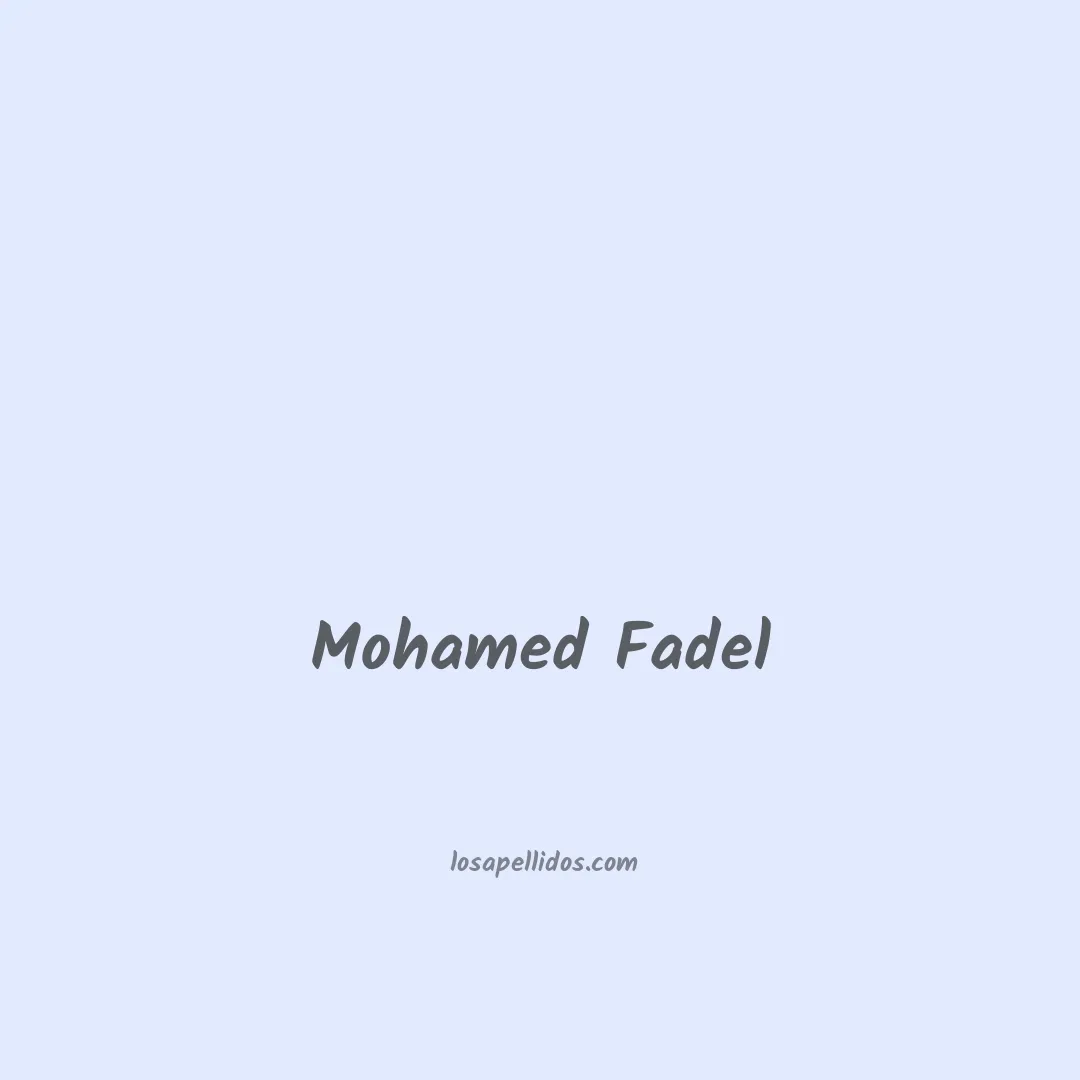 Mohamed fadel en chino
