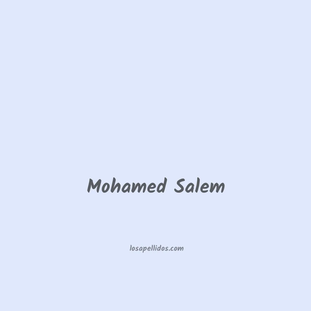 Mohamed salem en chino