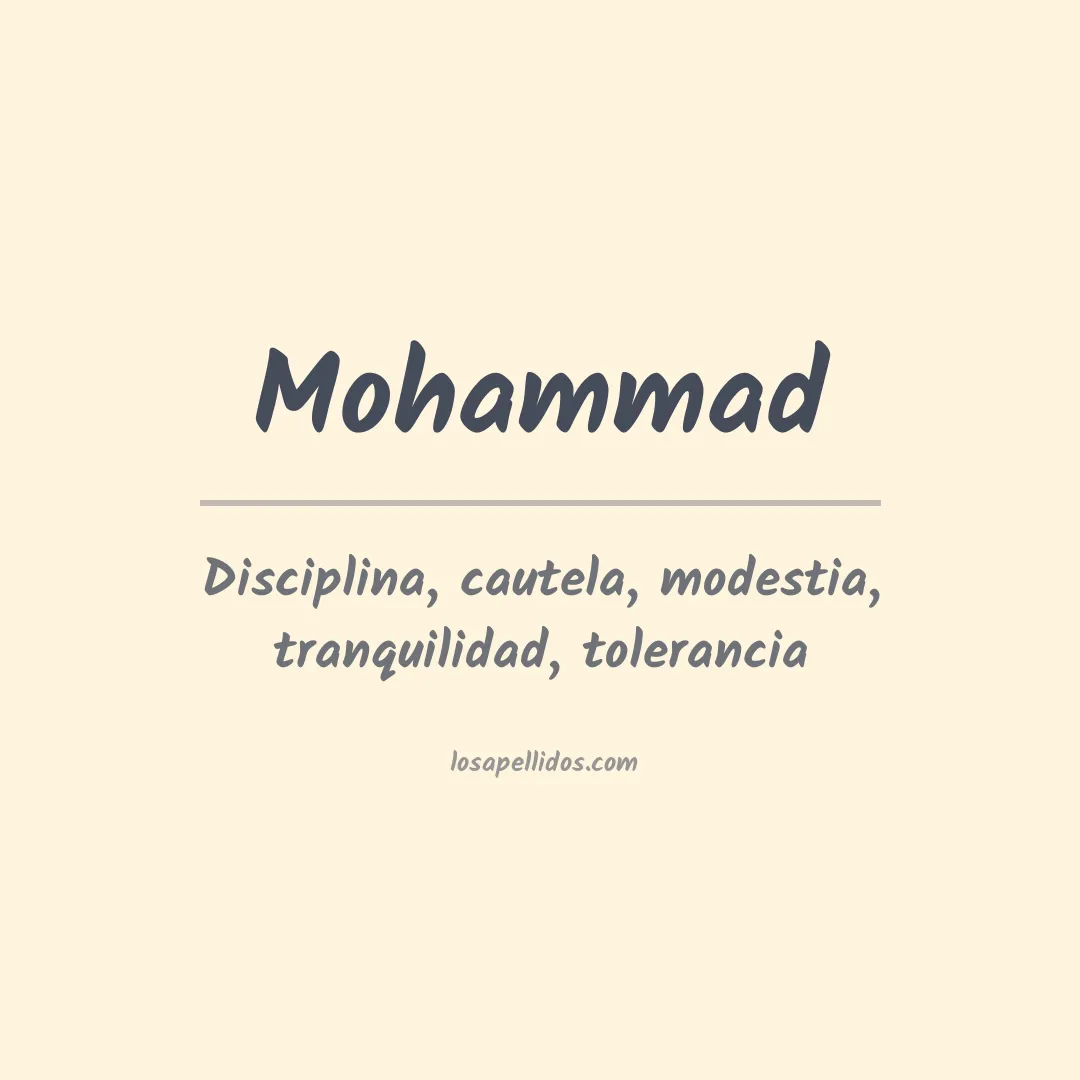 Apellido Mohammad