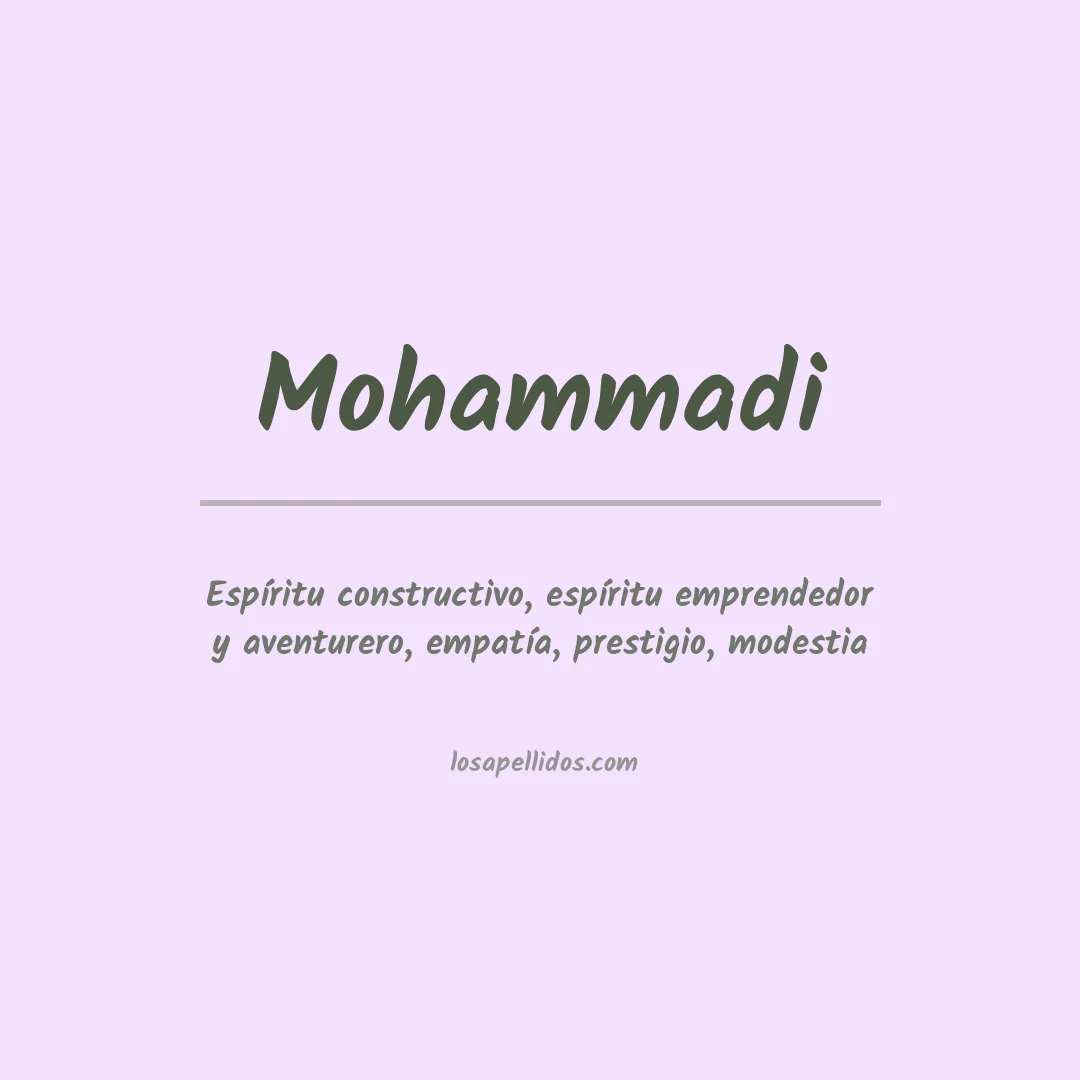 Apellido Mohammadi