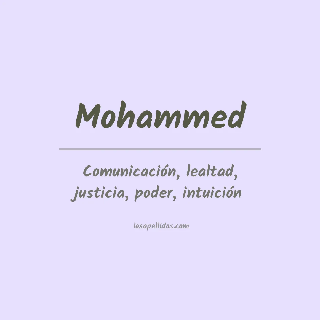 Apellido Mohammed