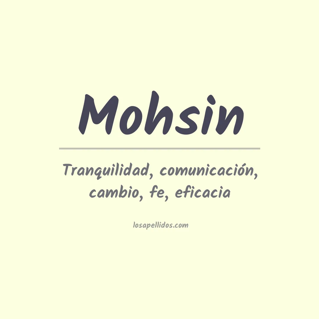 Apellido Mohsin