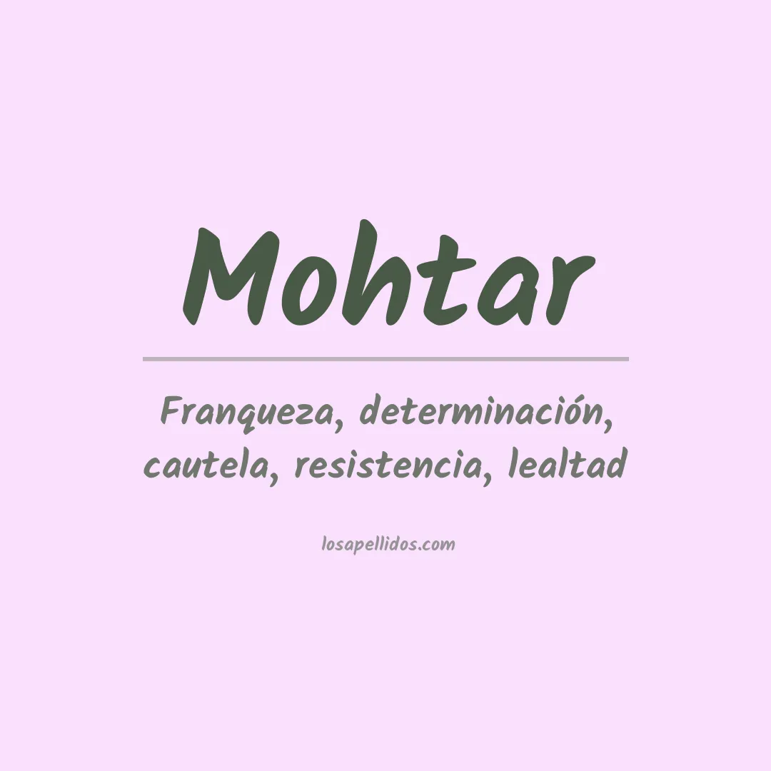 Apellido Mohtar