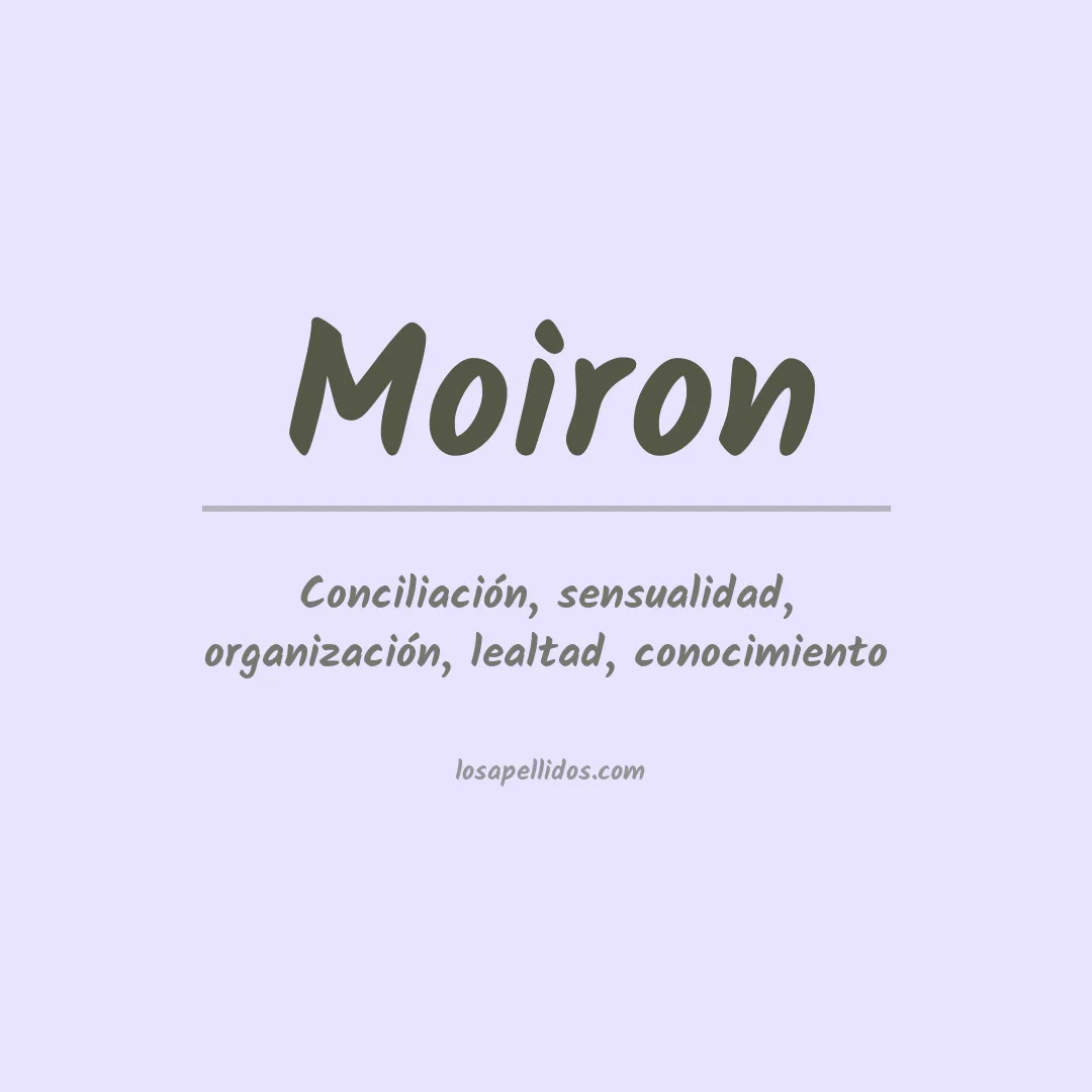 Apellido Moiron